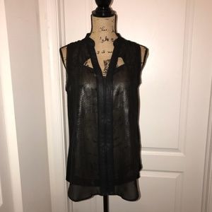 Black Sheer top